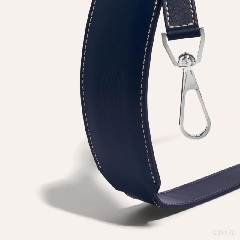 Goyard CUIR MM STRAP Veskestropp Marineblå Blå | GY-XHT0502