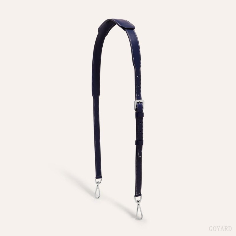 Goyard CUIR MM STRAP Veskestropp Marineblå Blå | GY-XHT0502