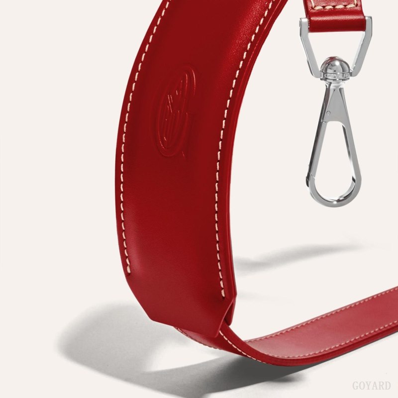 Goyard CUIR MM STRAP Veskestropp Rød | GY-XHL5260