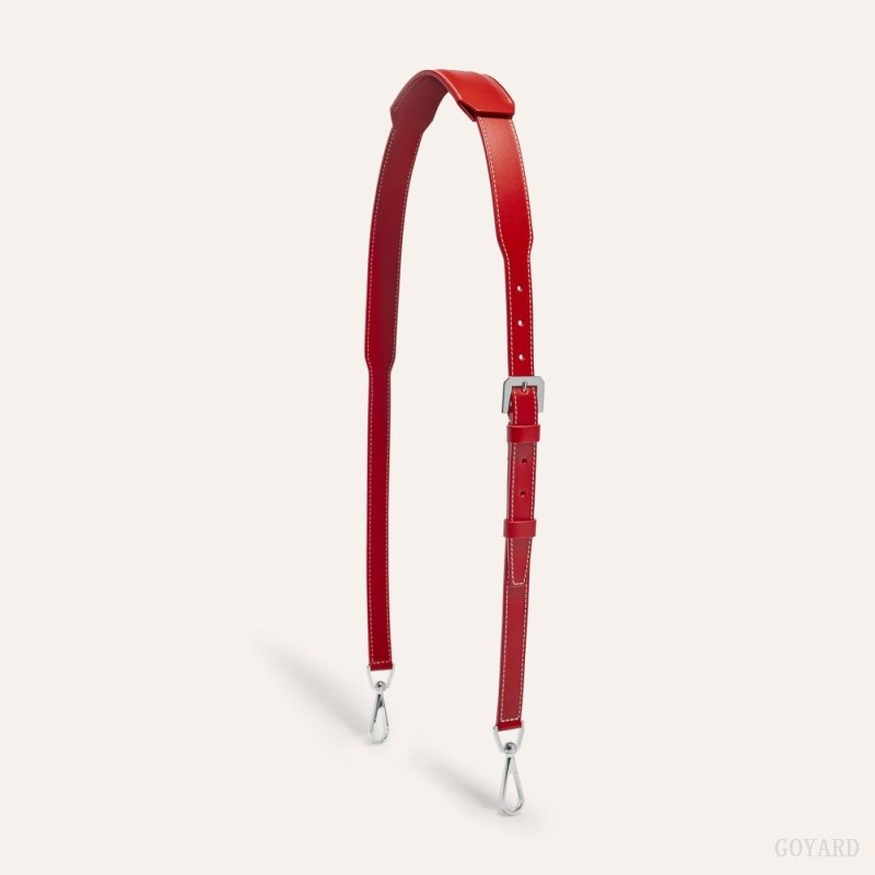 Goyard CUIR MM STRAP Veskestropp Rød | GY-XHL5260