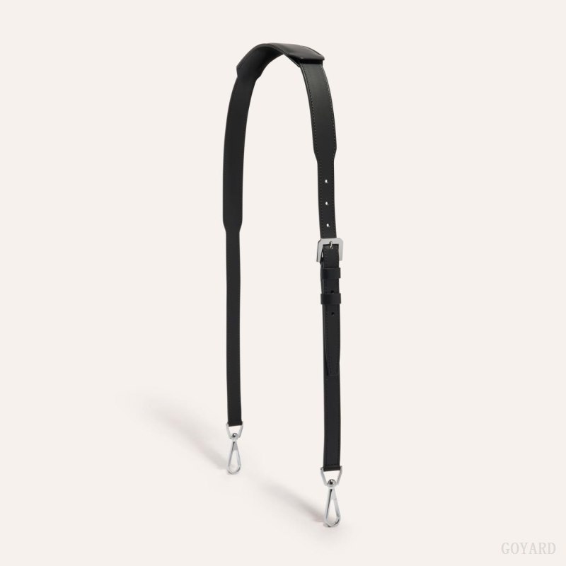 Goyard CUIR MM STRAP Veskestropp Svarte | GY-VNF8648