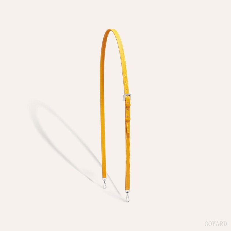 Goyard CUIR PM STRAP Veskestropp Gul | GY-FZQ9812