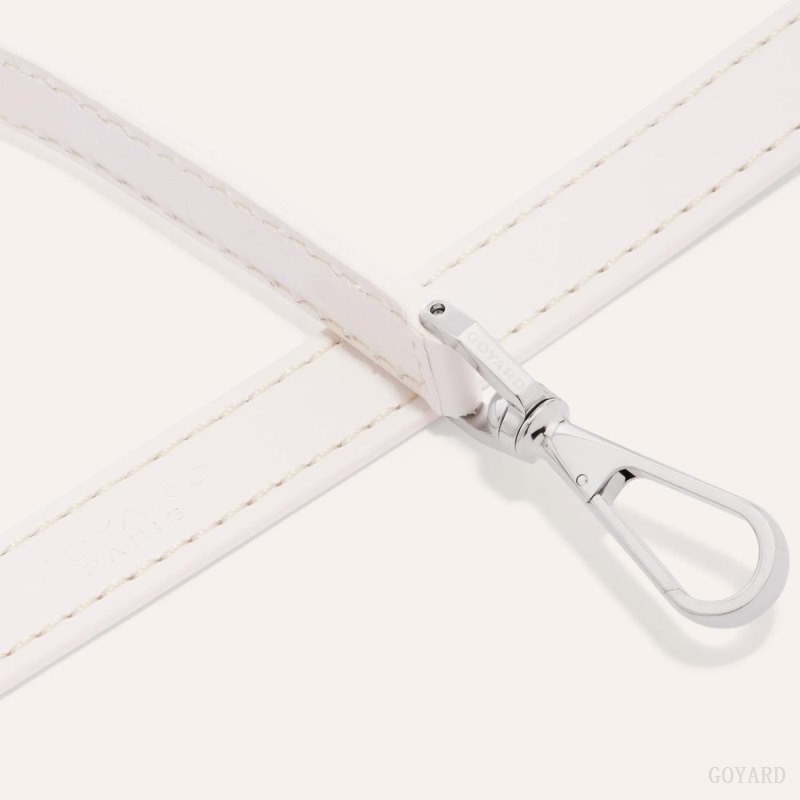 Goyard CUIR PM STRAP Veskestropp Hvite | GY-LSZ7452