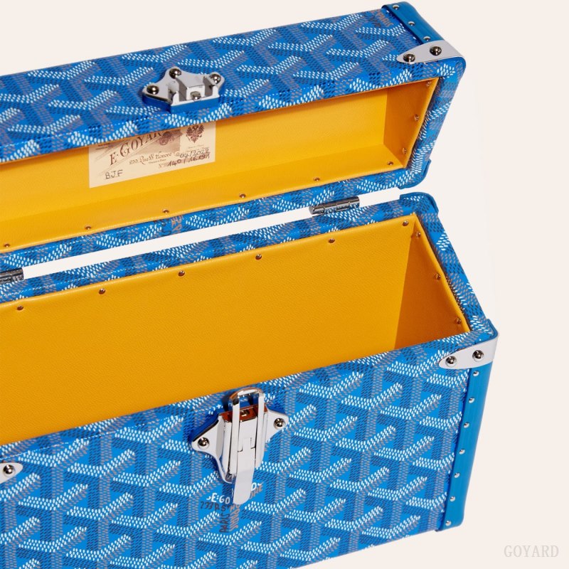 Goyard Cassette Trunk Bag Skulderveske Blå | GY-RVJ3860