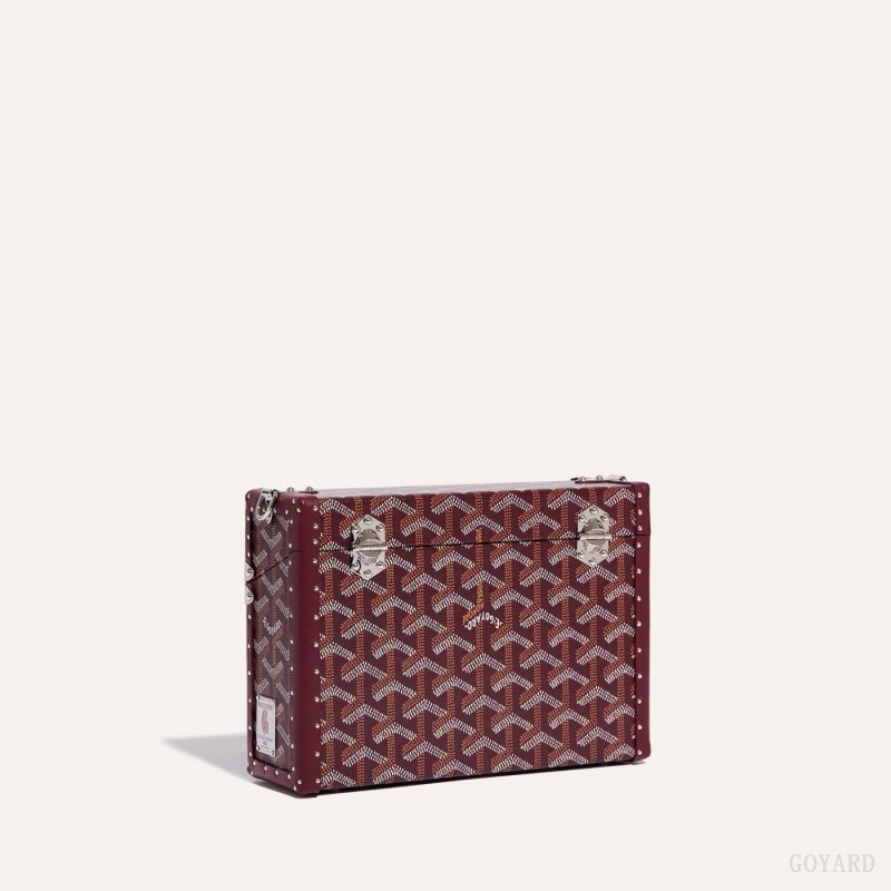 Goyard Cassette Trunk Bag Skulderveske Burgunder | GY-UXH4400