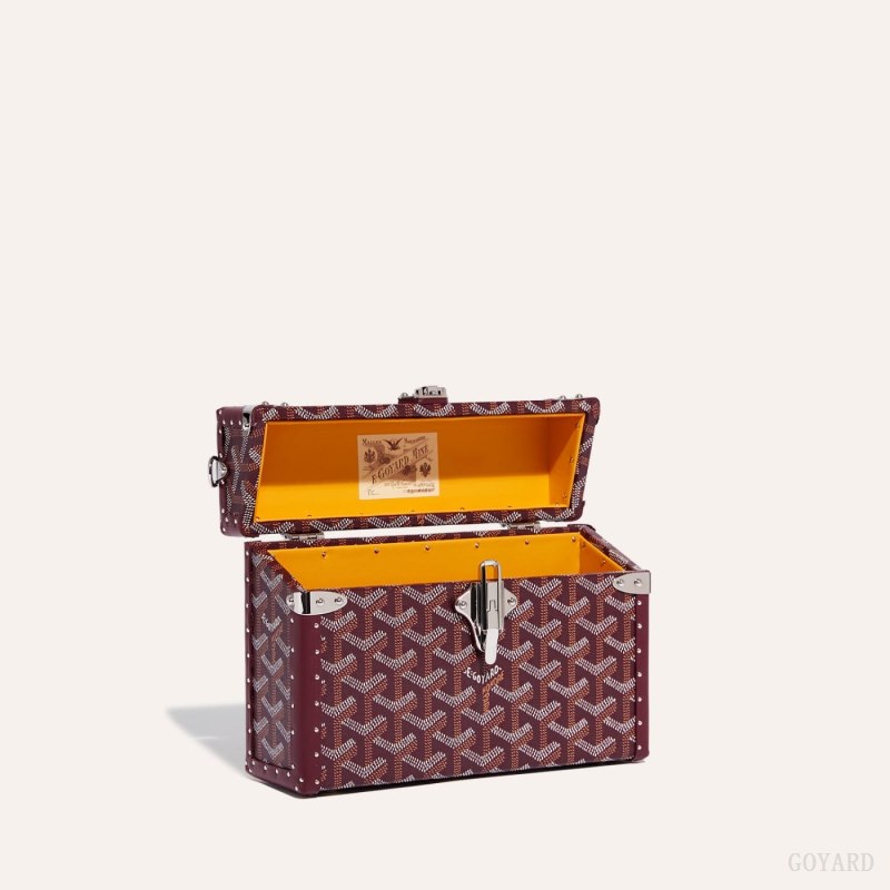 Goyard Cassette Trunk Bag Skulderveske Burgunder | GY-UXH4400