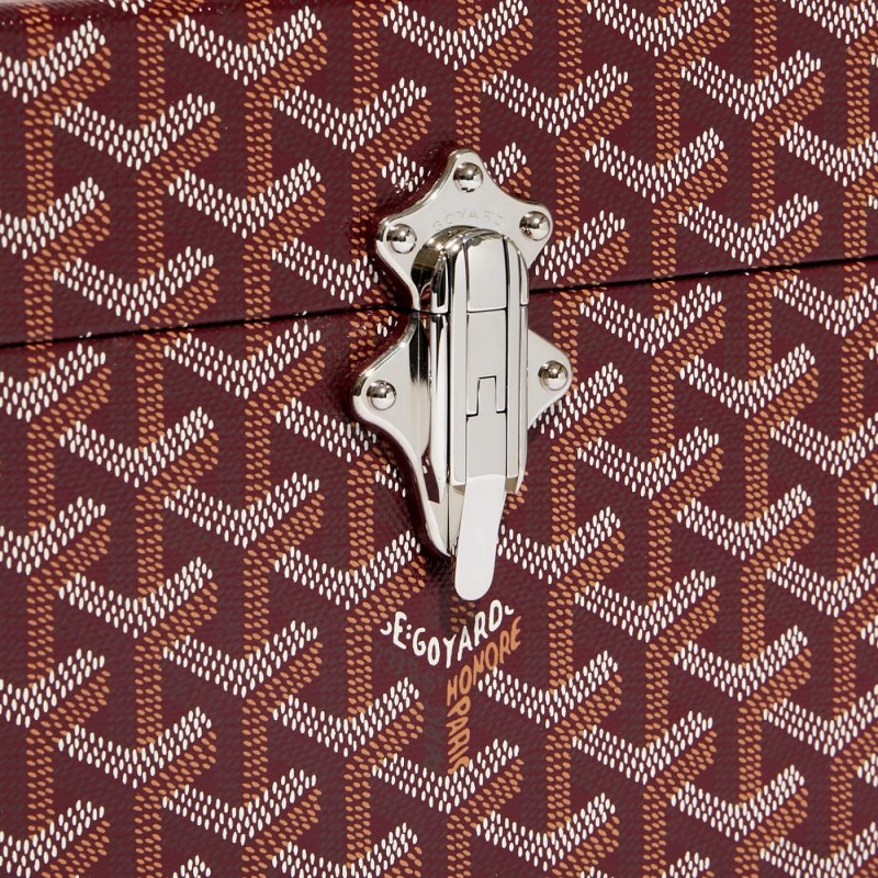 Goyard Cassette Trunk Bag Skulderveske Burgunder | GY-UXH4400