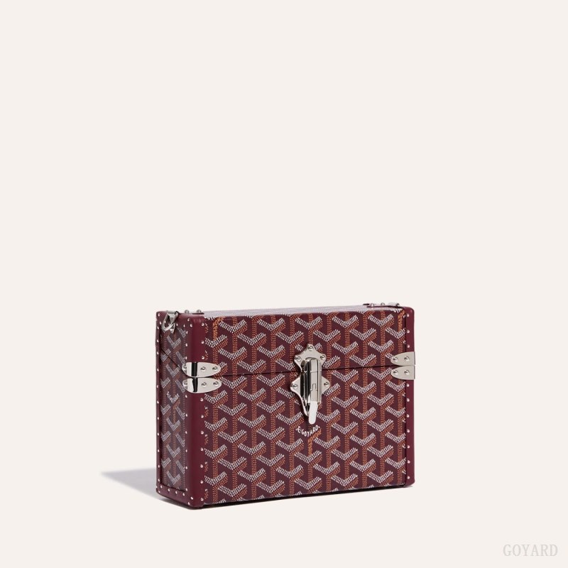 Goyard Cassette Trunk Bag Skulderveske Burgunder | GY-UXH4400
