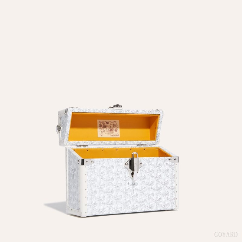 Goyard Cassette Trunk Bag Skulderveske Hvite | GY-VNG5698