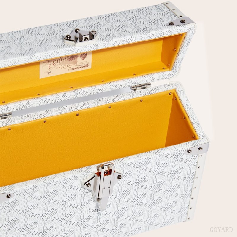 Goyard Cassette Trunk Bag Skulderveske Hvite | GY-VNG5698