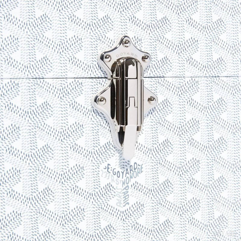 Goyard Cassette Trunk Bag Skulderveske Hvite | GY-VNG5698