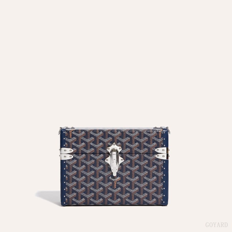 Goyard Cassette Trunk Bag Skulderveske Marineblå Blå | GY-XHE3047