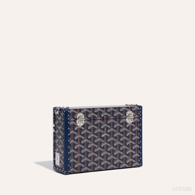 Goyard Cassette Trunk Bag Skulderveske Marineblå Blå | GY-XHE3047