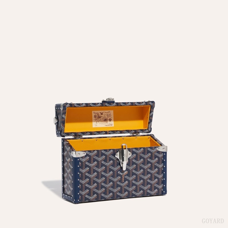 Goyard Cassette Trunk Bag Skulderveske Marineblå Blå | GY-XHE3047