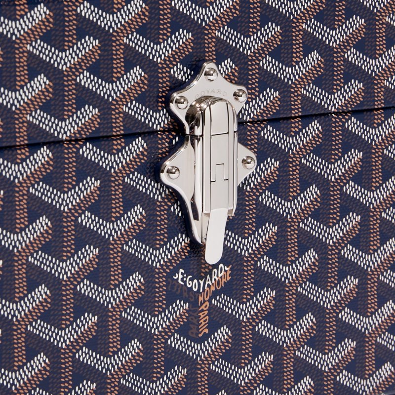 Goyard Cassette Trunk Bag Skulderveske Marineblå Blå | GY-XHE3047