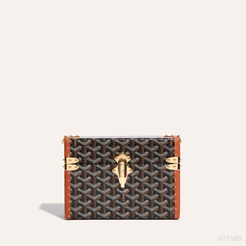 Goyard Cassette Trunk Bag Skulderveske Svarte Brune | GY-YAD4424