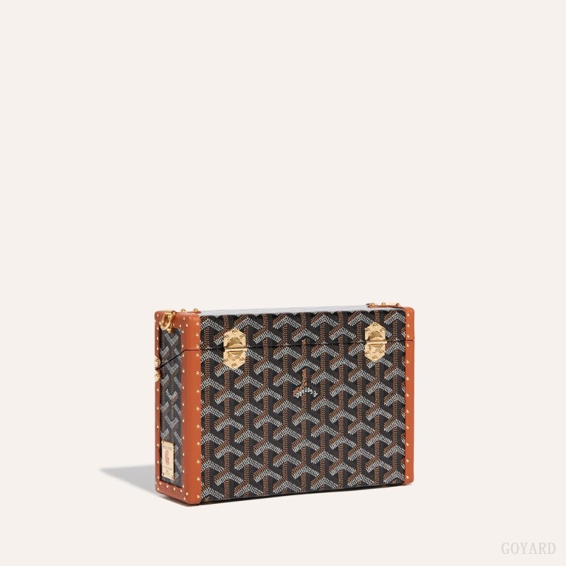 Goyard Cassette Trunk Bag Skulderveske Svarte Brune | GY-YAD4424