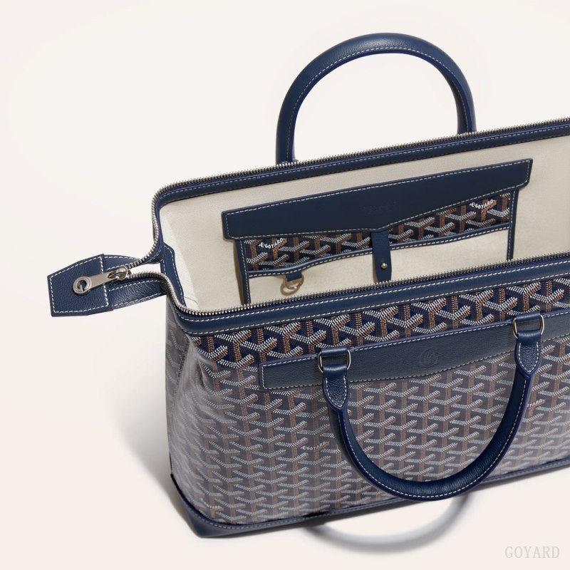 Goyard Cisalpin Document Case Vesker Marineblå Blå | GY-LMD9815