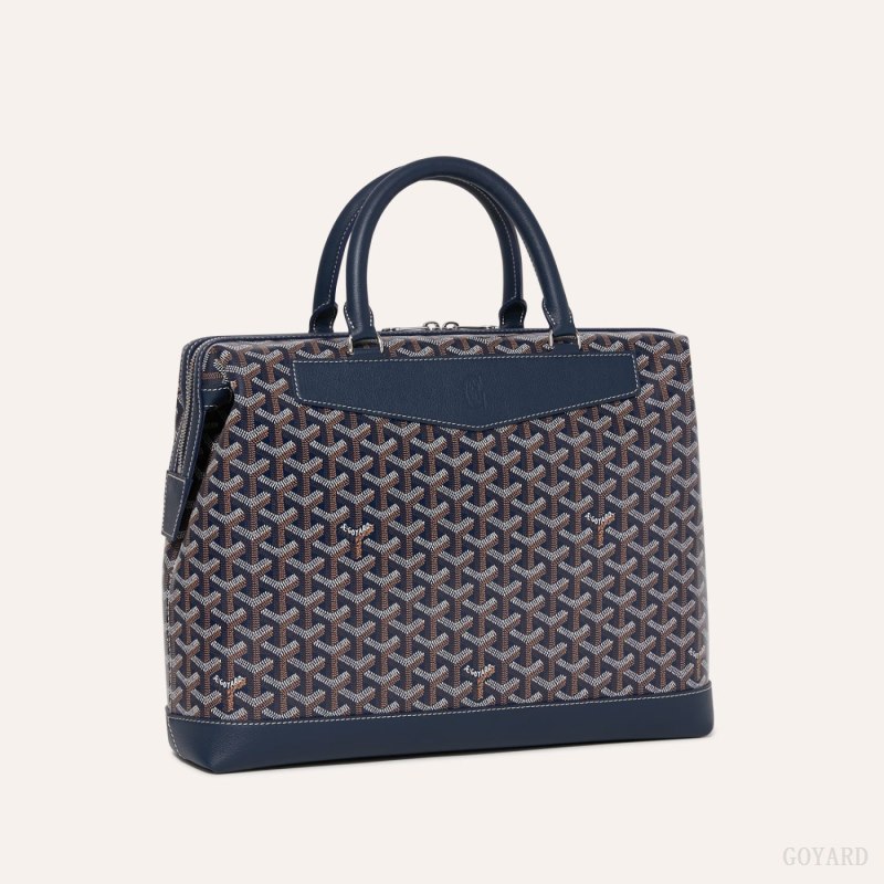 Goyard Cisalpin Document Case Vesker Marineblå Blå | GY-LMD9815