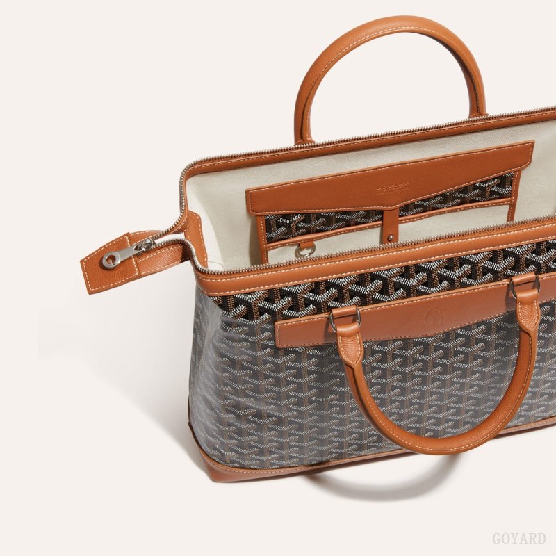 Goyard Cisalpin Document Case Vesker Svarte Brune | GY-QXA5295