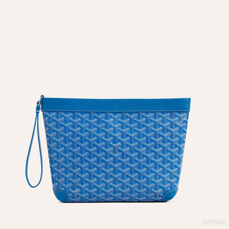 Goyard Conti pouch Pouches Blå | GY-LKF3462