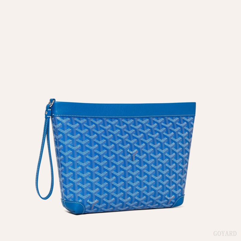 Goyard Conti pouch Pouches Blå | GY-LKF3462
