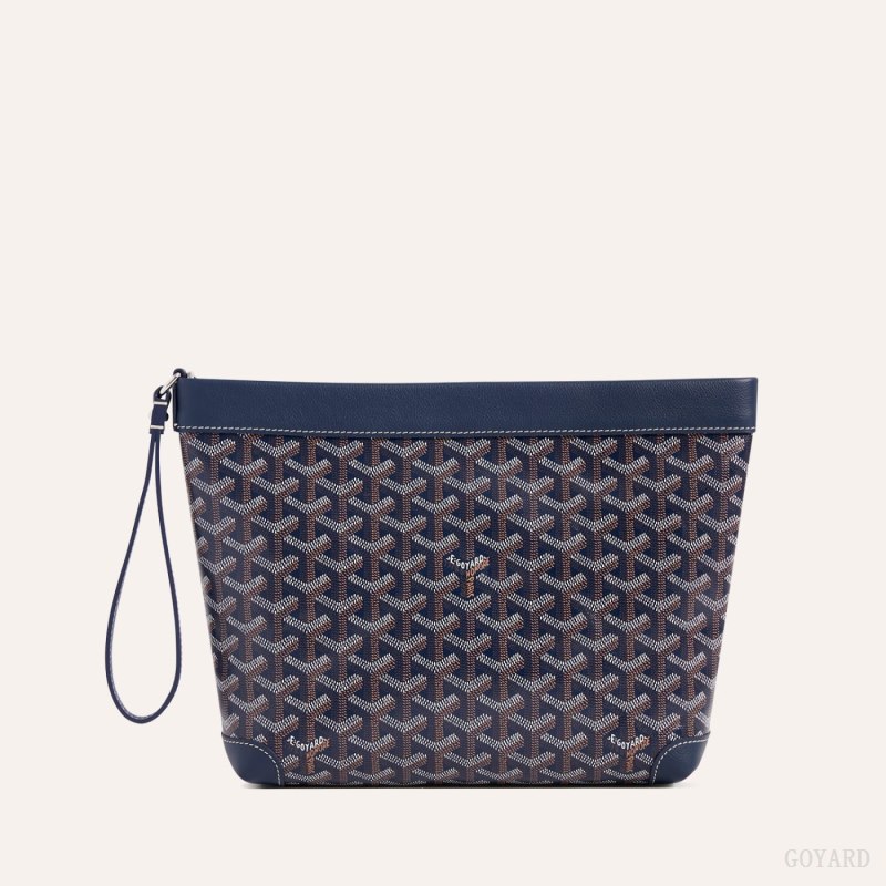 Goyard Conti pouch Pouches Marineblå Blå | GY-NJZ8528