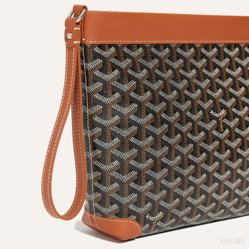 Goyard Conti pouch Pouches Svarte Brune | GY-YCK7331