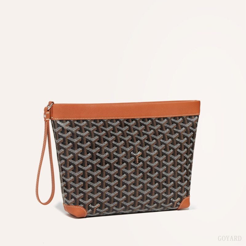 Goyard Conti pouch Pouches Svarte Brune | GY-YCK7331