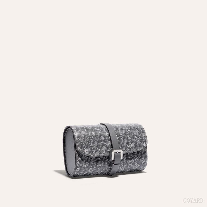 Goyard DOUBLE TRAVEL WATCH CASE Accessories Grå | GY-ZLT4585