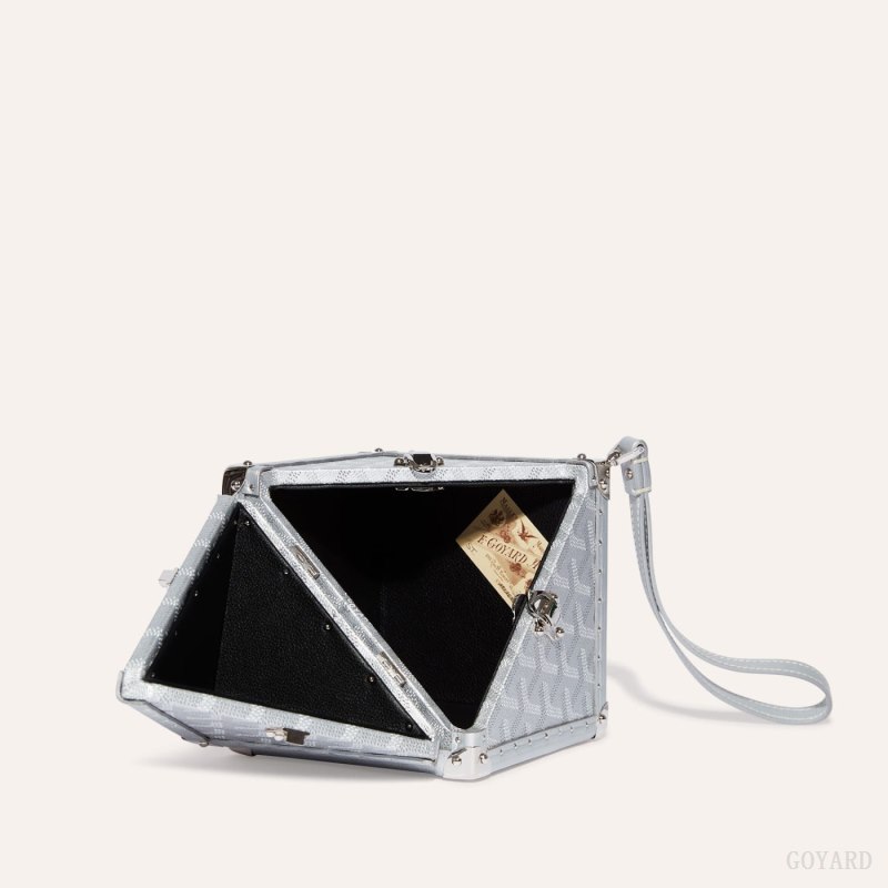 Goyard Dé Trunk Bag Bagasjepose Sølv | GY-LBJ6558
