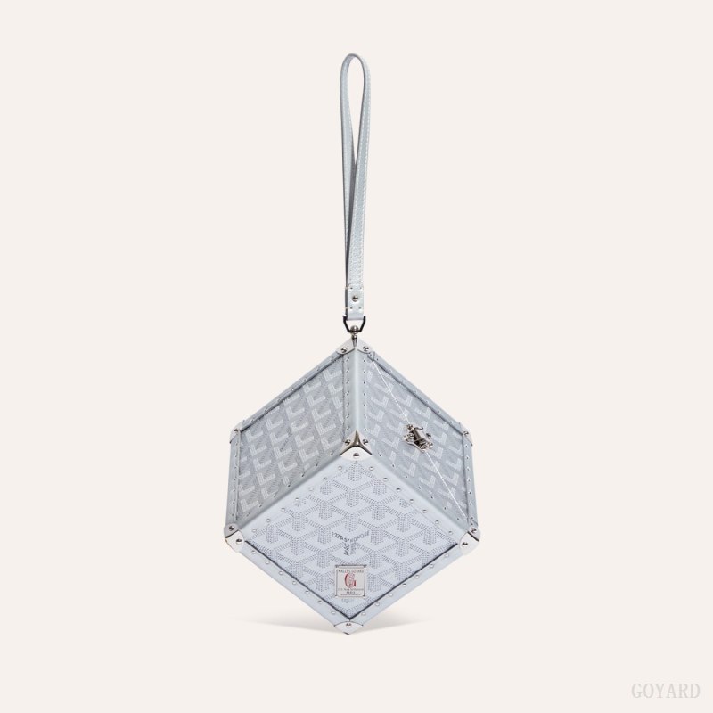 Goyard Dé Trunk Bag Bagasjepose Sølv | GY-LBJ6558