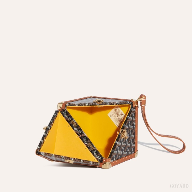 Goyard Dé Trunk Bag Bagasjepose Svarte Brune | GY-HKD1308