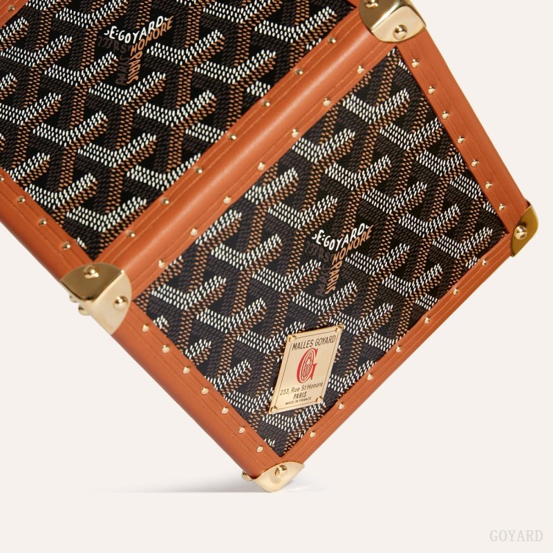 Goyard Dé Trunk Bag Bagasjepose Svarte Brune | GY-HKD1308