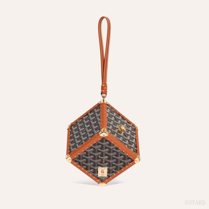 Goyard Dé Trunk Bag Bagasjepose Svarte Brune | GY-HKD1308