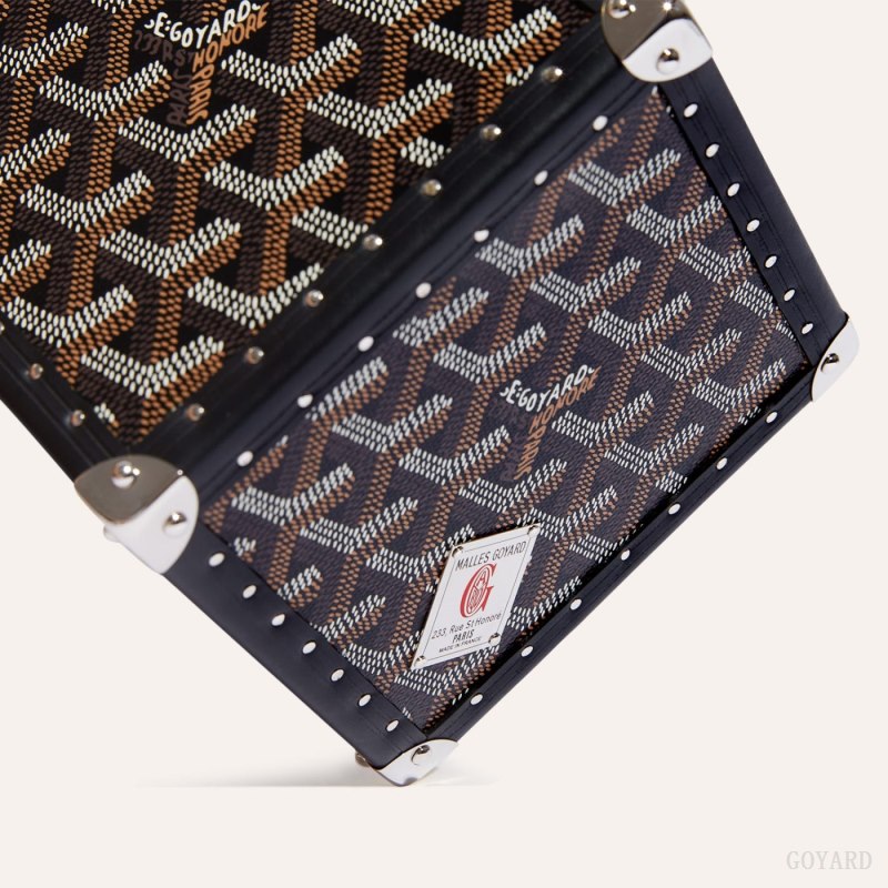 Goyard Dé Trunk Bag Bagasjepose Svarte | GY-AOT7032