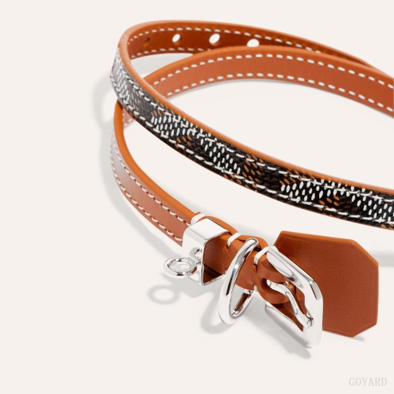 Goyard EDMOND BRACELET Armbånder Svarte Brune | GY-KUI4194