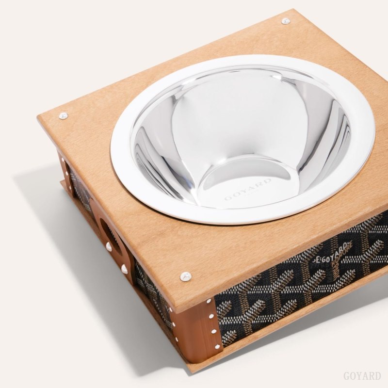 Goyard EDMOND SINGLE BOWL Accessories Svarte Brune | GY-LZX4525