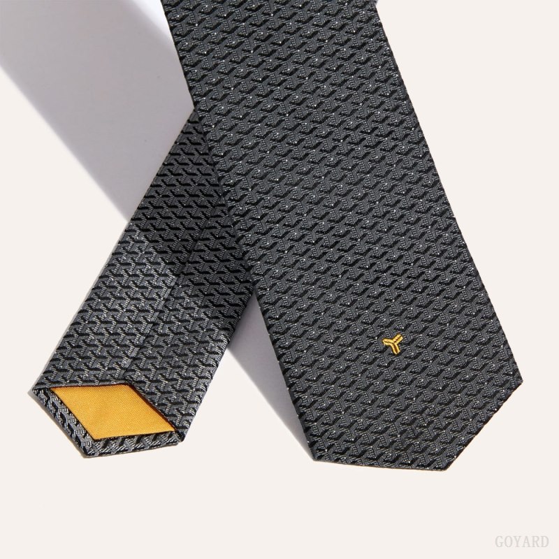 Goyard Eldredge Bicolore tie Slips Grå | GY-IHZ6807