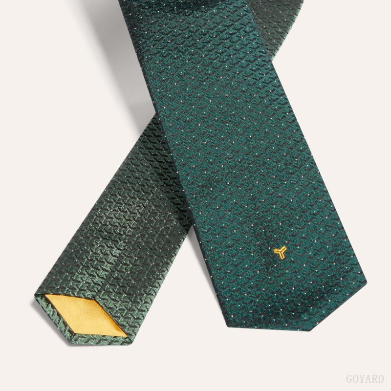 Goyard Eldredge Bicolore tie Slips Grønn | GY-NXP2279