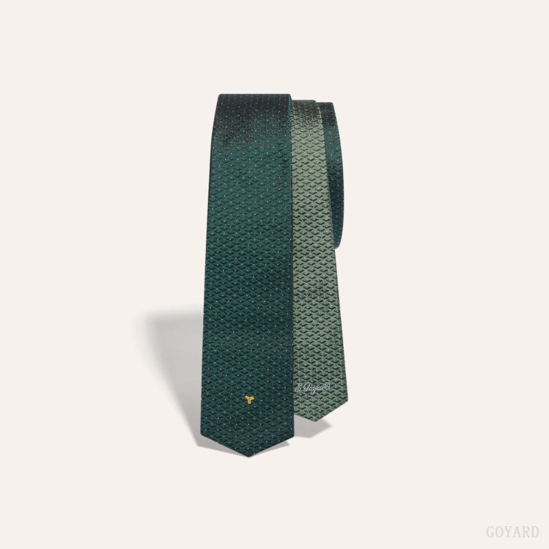 Goyard Eldredge Bicolore tie Slips Grønn | GY-NXP2279
