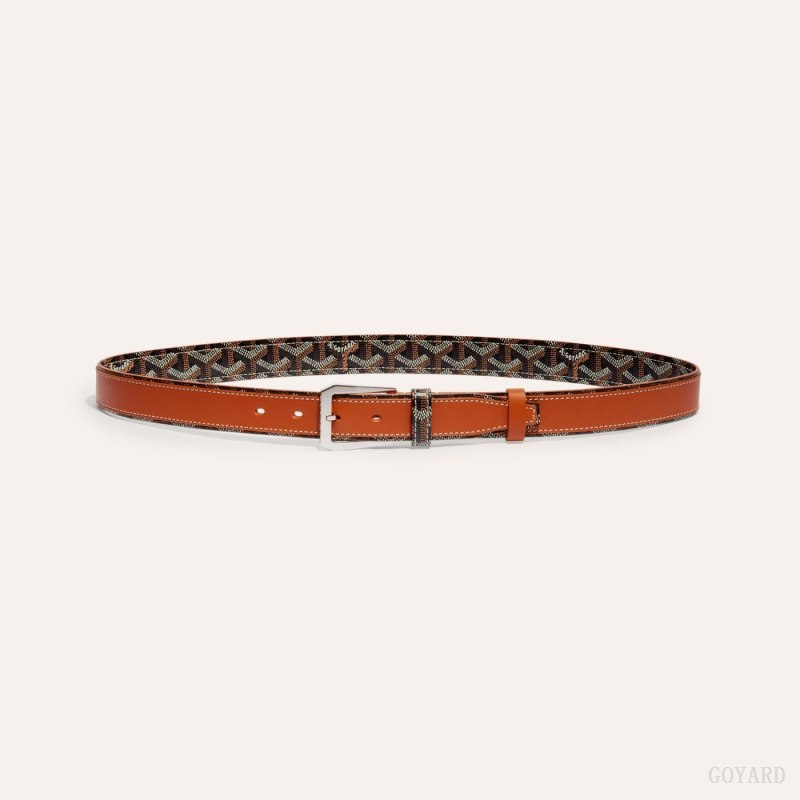 Goyard FREGATE BELT Belte Svarte Brune | GY-LZM4043