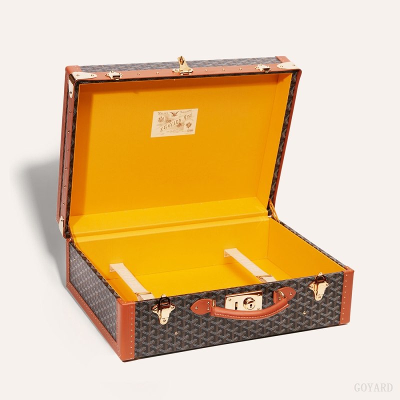 Goyard GRAND HÔTEL 50 CASE Koffert Svarte Brune | GY-XAP3364