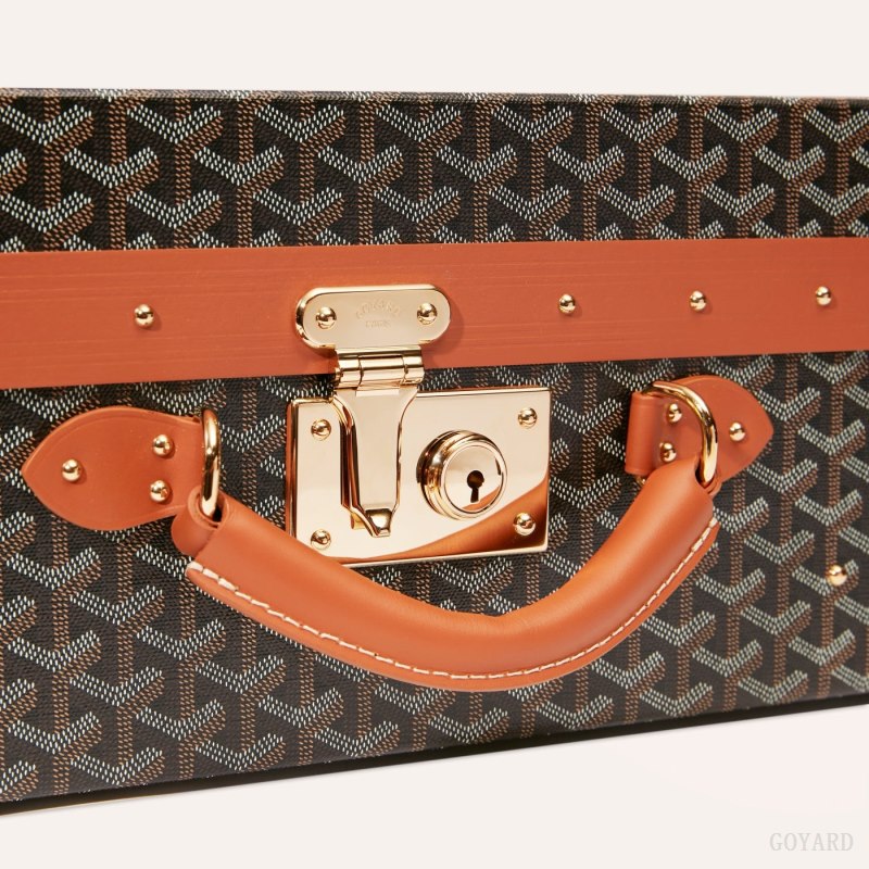 Goyard GRAND HÔTEL 50 CASE Koffert Svarte Brune | GY-XAP3364
