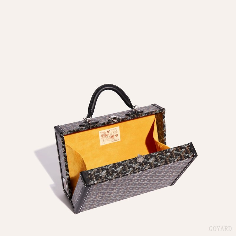 Goyard Grand Hôtel Trunk Bag Skulderveske Svarte | GY-IFZ2136