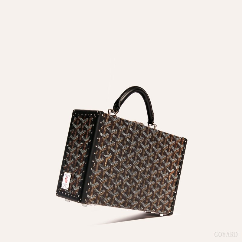 Goyard Grand Hôtel Trunk Bag Skulderveske Svarte | GY-IFZ2136
