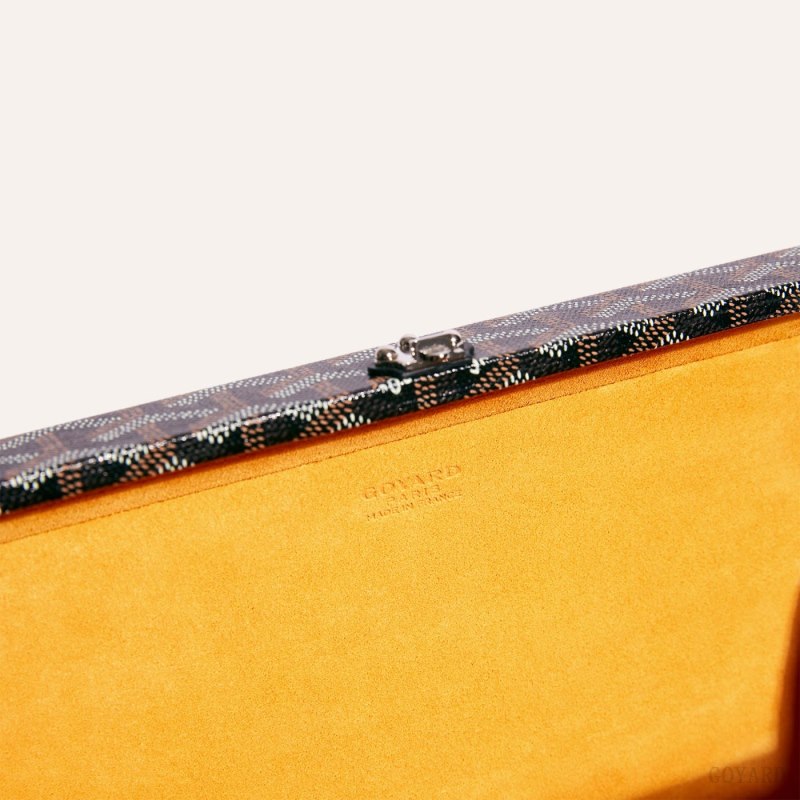 Goyard Grand Hôtel Trunk Bag Skulderveske Svarte | GY-IFZ2136