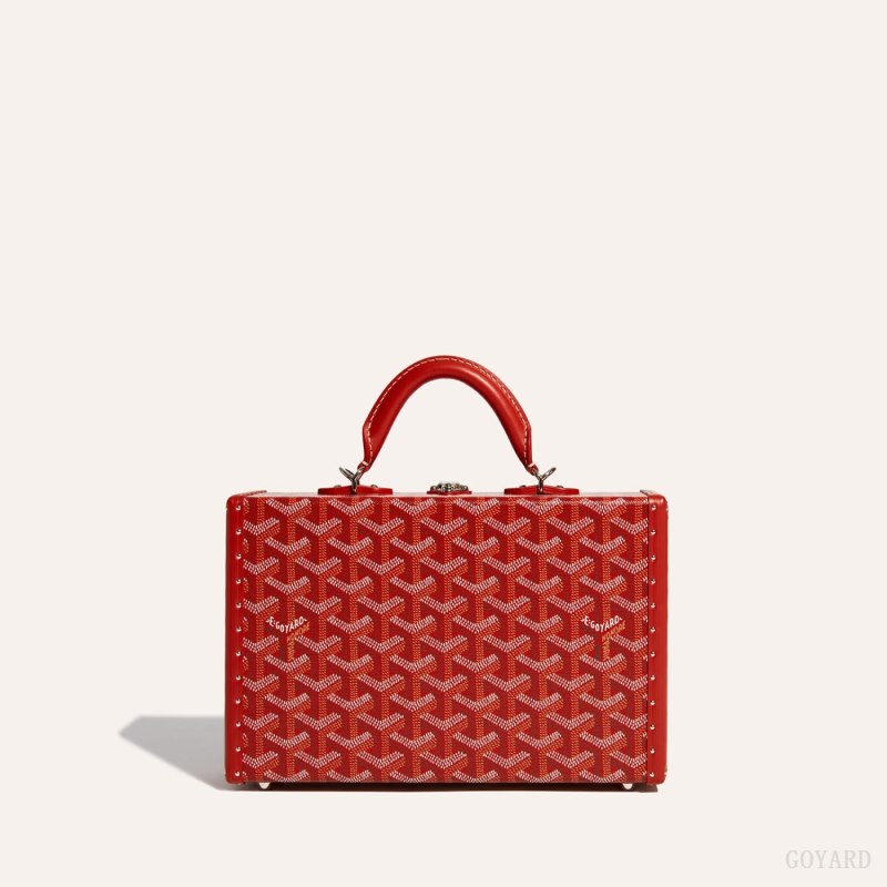 Goyard Grand Hôtel Trunk Bag Skulderveske Rød | GY-BUQ1782