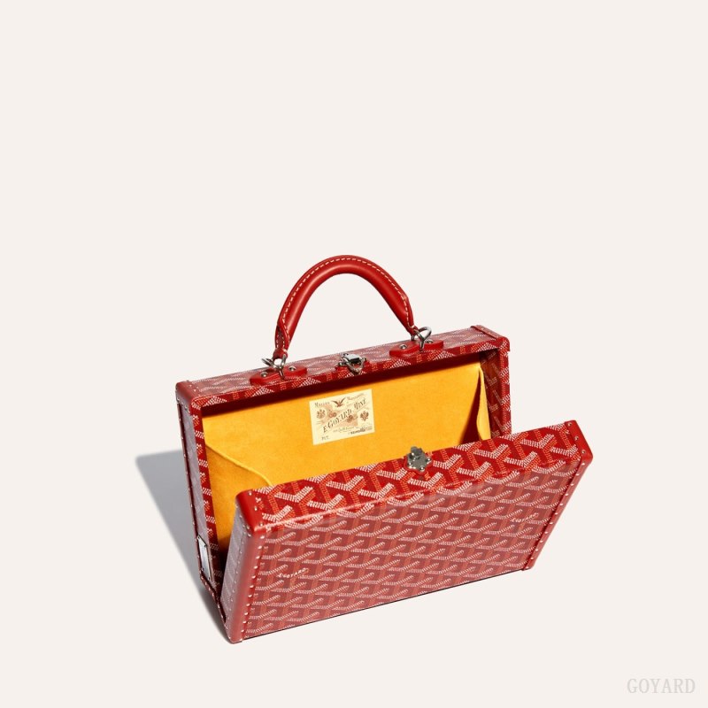 Goyard Grand Hôtel Trunk Bag Skulderveske Rød | GY-BUQ1782
