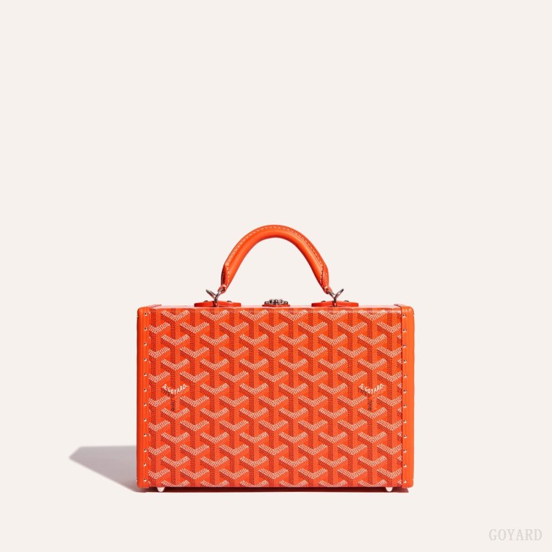 Goyard Grand Hôtel Trunk Bag Skulderveske Oransje | GY-GNF4268